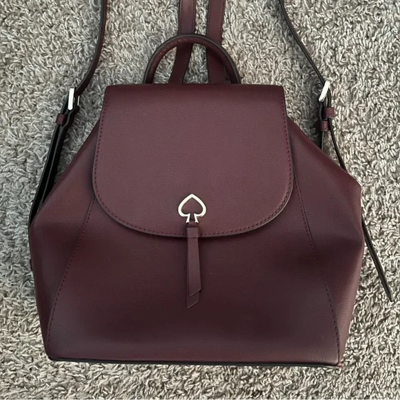 kate spade | Bags | Kate Spade Wine Backpack Like New | Poshmark display picture 3